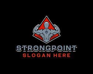 Bodybuilding - Muscle Man Strength logo design