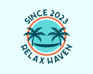 Hammock - Palm Trees Hammock logo design