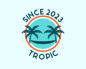 Palm Trees Hammock logo design