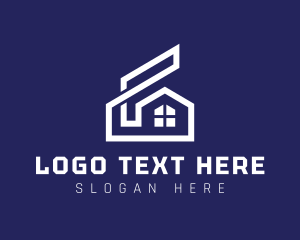 Home Design - Architecture Modern House logo design
