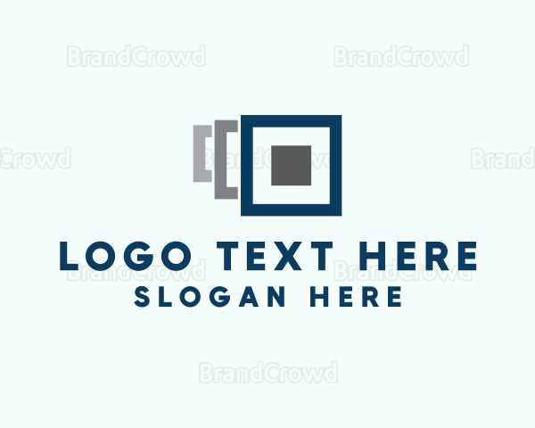 Digital Square Layers Logo