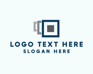 Hi Tech - Digital Square Layers logo design
