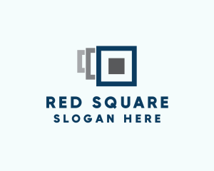 Digital Square Layers logo design