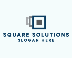 Square - Digital Square Layers logo design