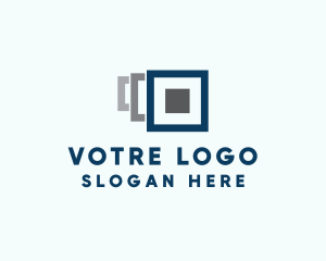 Commercial - Digital Square Layers logo design