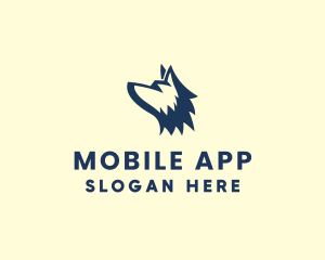 Minimalist Canine Wolf Logo