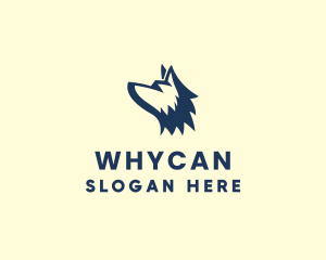 Minimalist Canine Wolf Logo