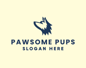 Canine - Minimalist Canine Wolf logo design