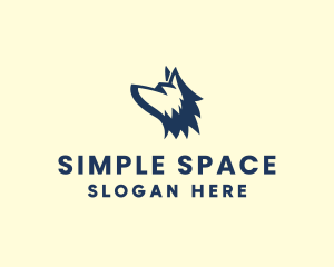 Minimalist - Minimalist Canine Wolf logo design