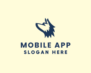 Sports Team - Minimalist Canine Wolf logo design