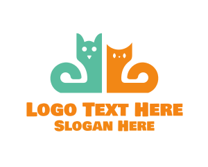 Vet - Cats Feline Vet logo design