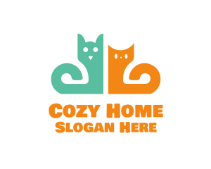 Cats Feline Vet logo design