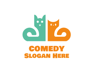 Cats Feline Vet logo design