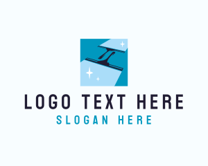 Sparkling Squeegee Cleaning  logo design