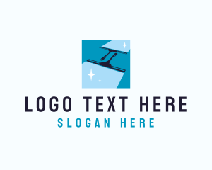 Squeegee - Sparkling Squeegee Cleaning logo design