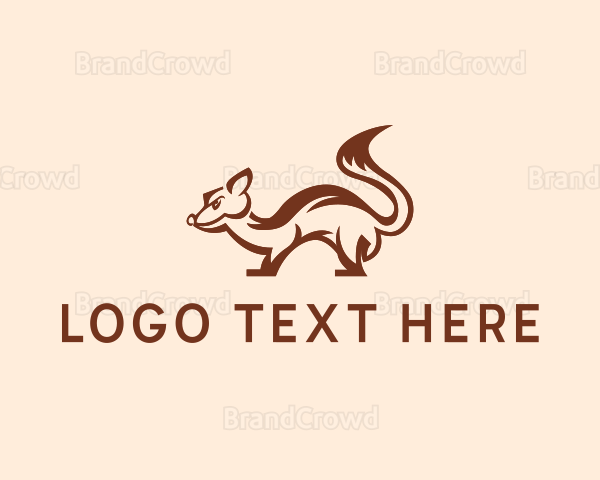 Squirrel Woodland Animal Logo