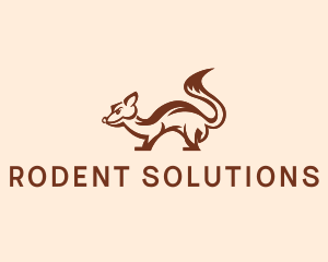 Squirrel Woodland Animal  logo design