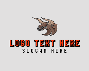Horns - Angry Bull Avatar logo design