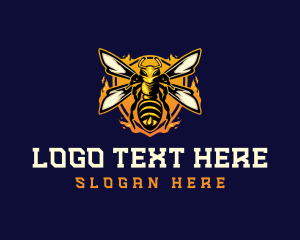  Insect Wasp Hornet logo design