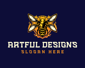  Insect Wasp Hornet logo design