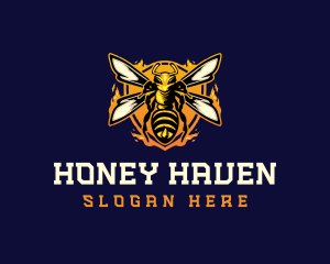  Insect Wasp Hornet logo design