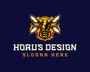  Insect Wasp Hornet logo design