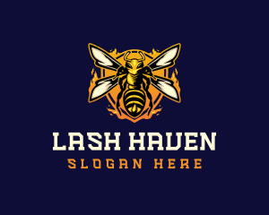  Insect Wasp Hornet logo design