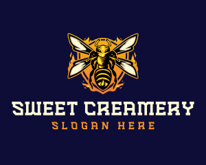  Insect Wasp Hornet logo design