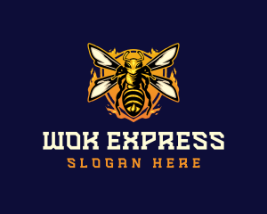  Insect Wasp Hornet logo design