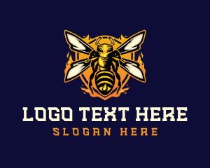 Mascot - Insect Wasp Hornet logo design