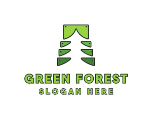 Forest Tree Saw logo design