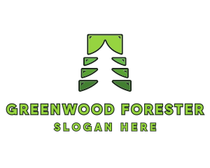 Forest Tree Saw logo design