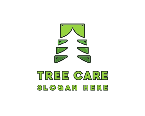 Forest Tree Saw logo design