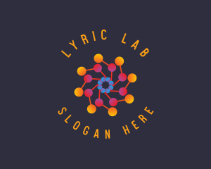 Viral Atom Science logo design