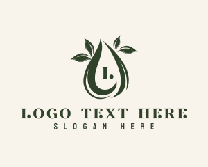 Eco - Eco Leaf Droplet logo design