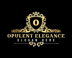 Baroque - Elegant Royal Shield logo design