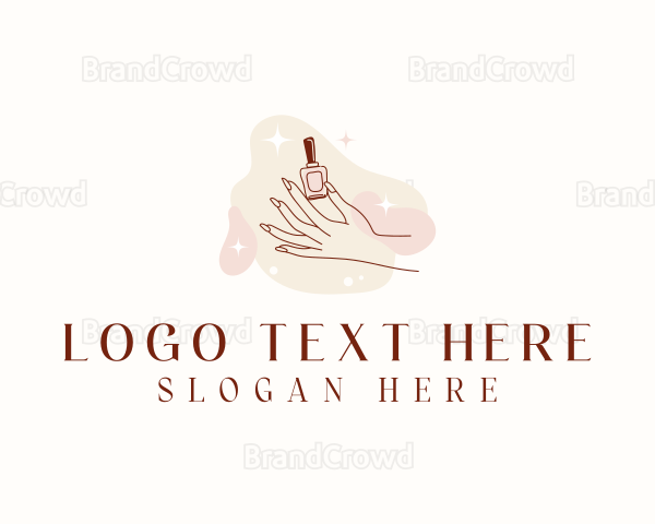 Beauty Hand Nail Polish Logo