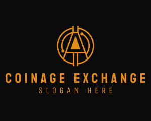 Coinage - Crypto Currency Letter A logo design