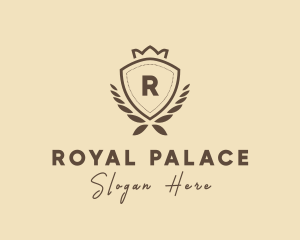 Crown Shield Badge logo design