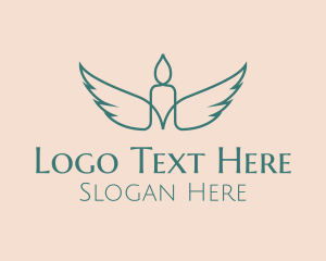 Candle - Candle Handicraft Wings logo design