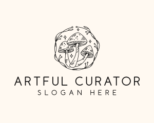 Magical Mushroom Garden logo design