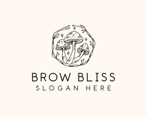 Magical Mushroom Garden logo design