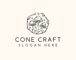 Magical Mushroom Garden logo design