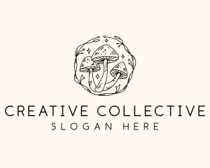 Magical Mushroom Garden logo design