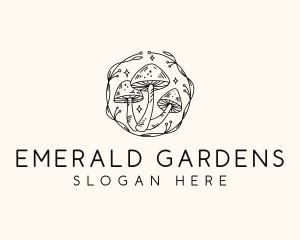 Magical Mushroom Garden logo design