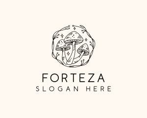 Magical Mushroom Garden logo design