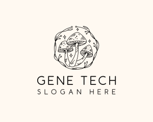 Magical Mushroom Garden logo design