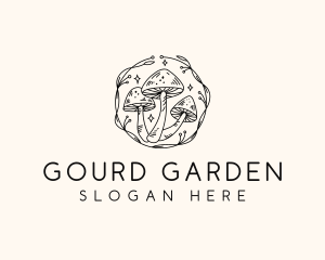 Magical Mushroom Garden logo design