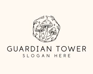 Magical Mushroom Garden logo design