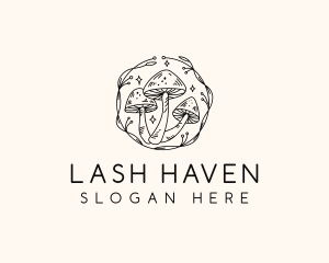 Magical Mushroom Garden logo design